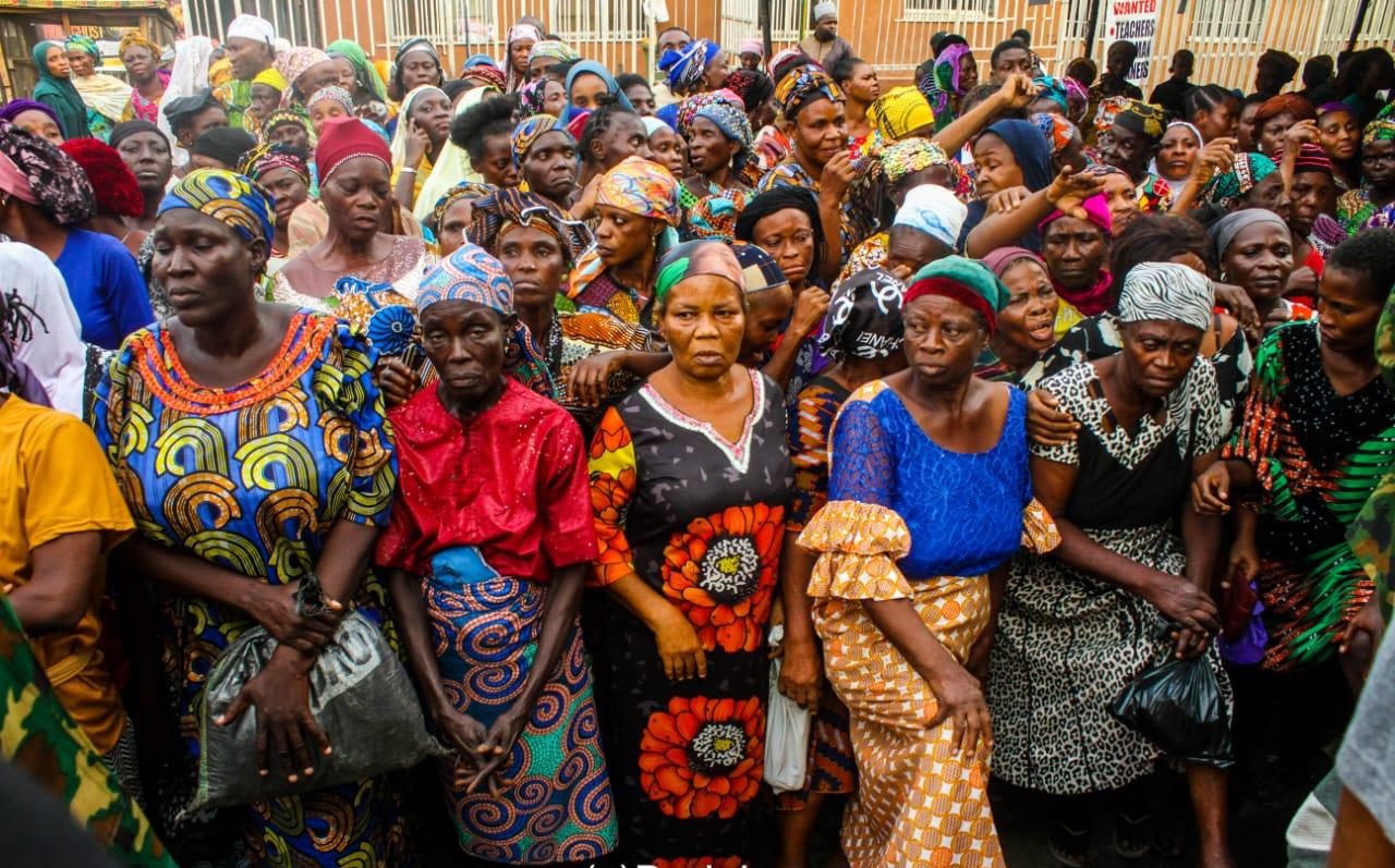 Women gathered for the SKF palliative outreach